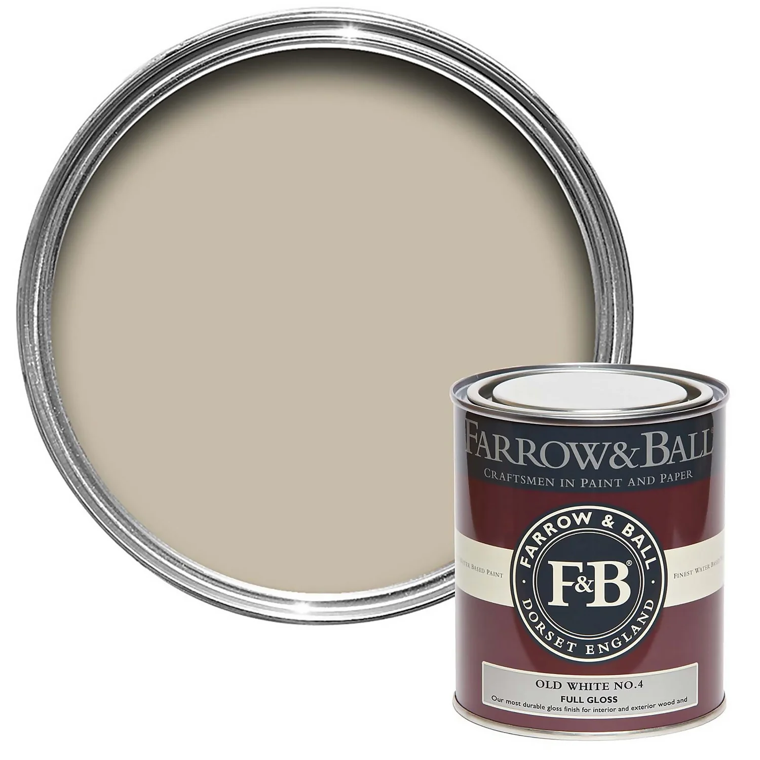 Farrow & Ball Full Gloss Old White - 750ml 3 Farrow & Ball Full Gloss Old White - 750ml