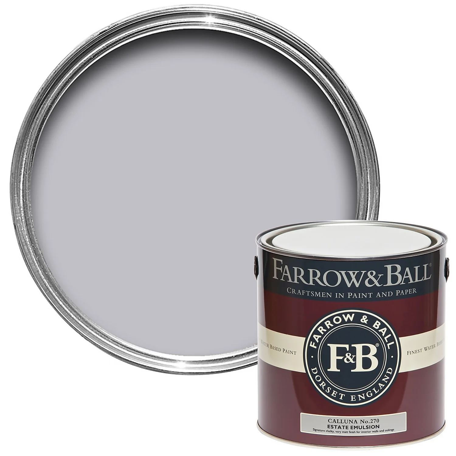 Farrow & Ball Estate Matt Emulsion Paint Calluna - 2.5L 3 Farrow & Ball Estate Matt Emulsion Paint Calluna - 2.5L