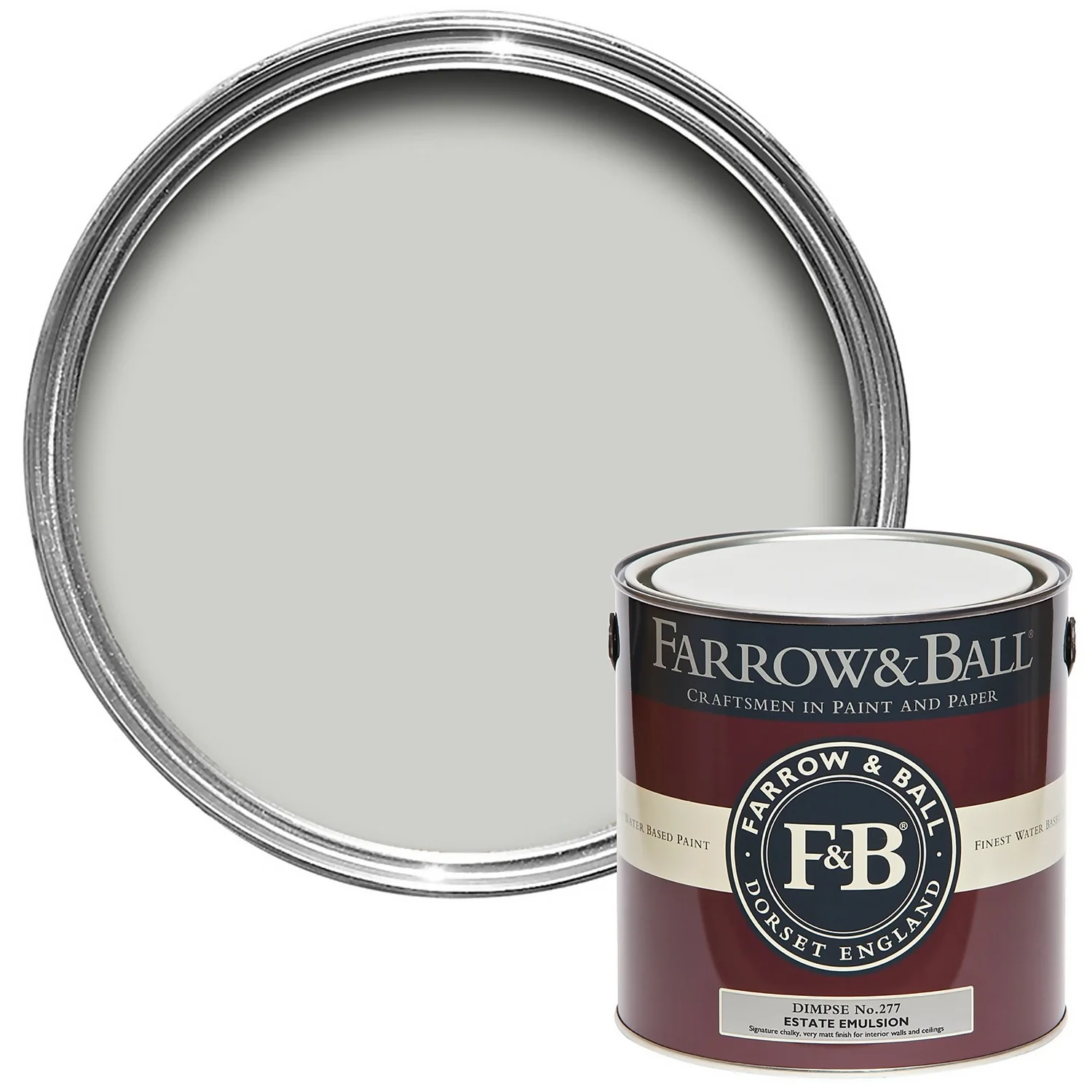Farrow & Ball Estate Matt Emulsion Paint Dimpse - 2.5L 3 Farrow & Ball Estate Matt Emulsion Paint Dimpse - 2.5L