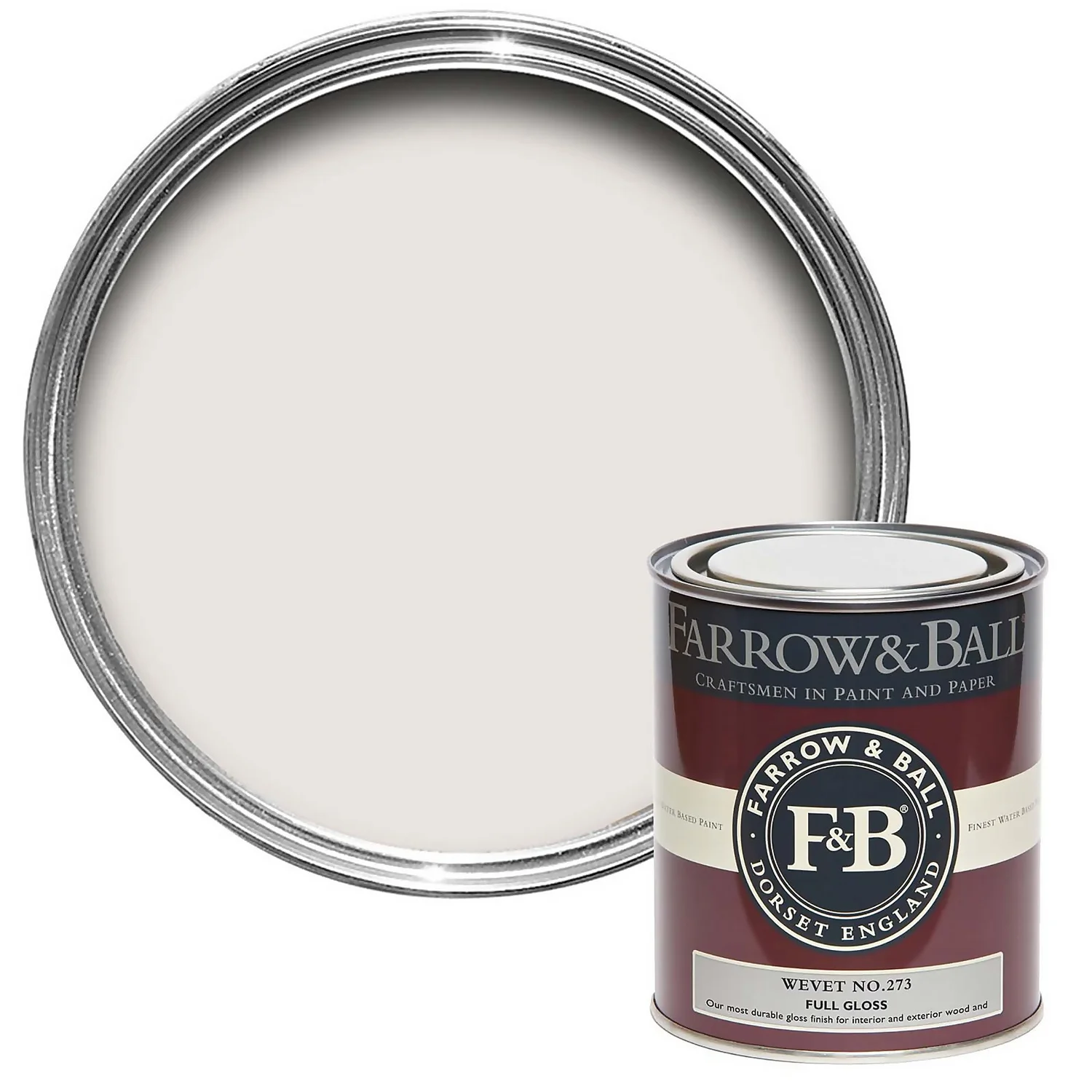 Farrow & Ball Full Gloss Paint Wevet - 750ml 3 Farrow & Ball Full Gloss Paint Wevet - 750ml