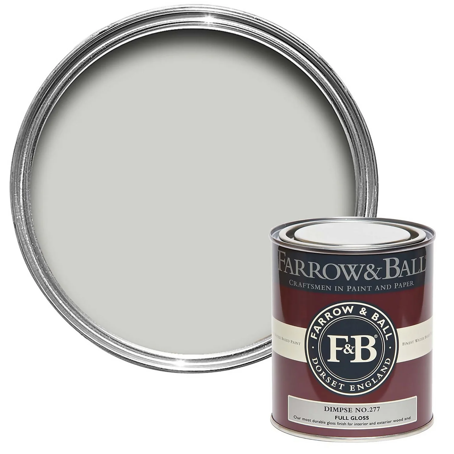 Farrow & Ball Full Gloss Paint Dimpse - 750ml 3 Farrow & Ball Full Gloss Paint Dimpse - 750ml