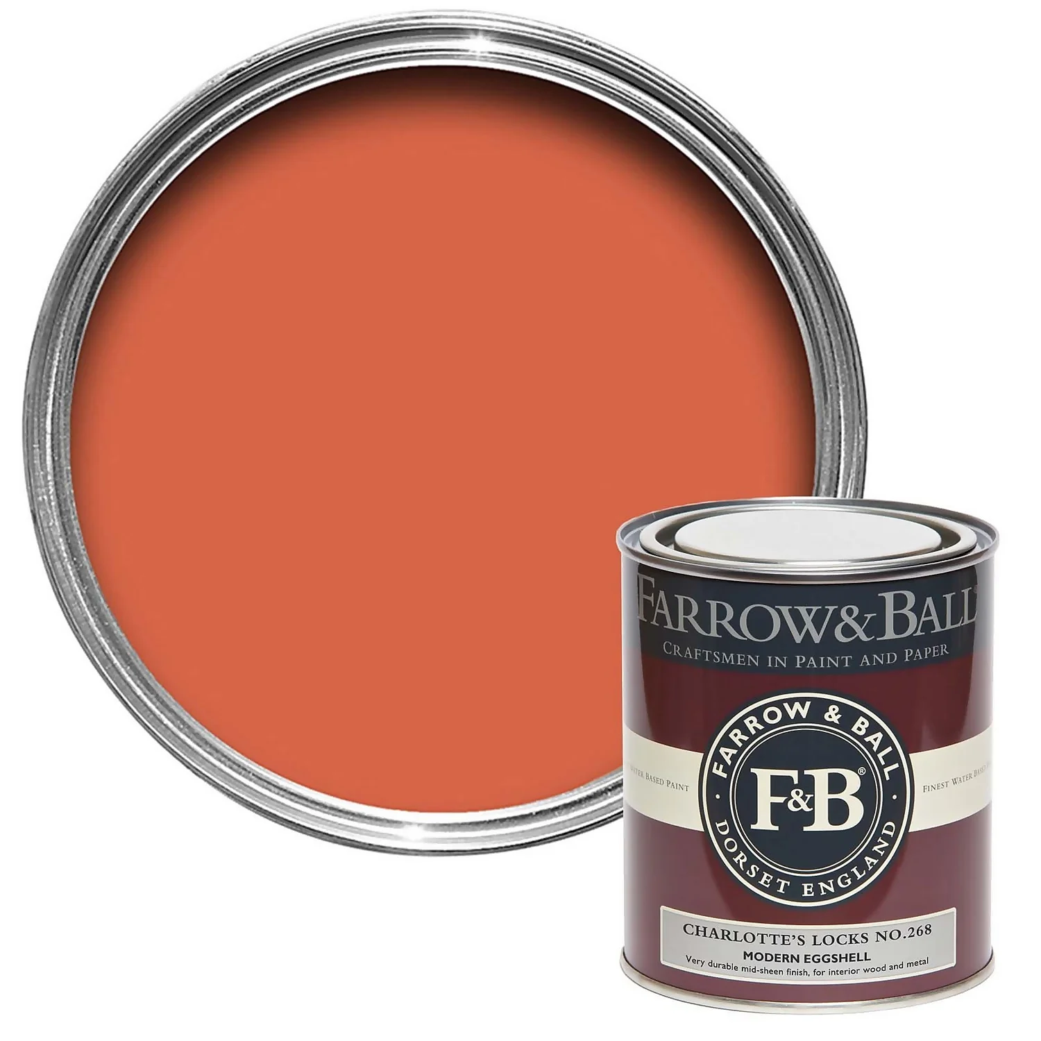 Farrow & Ball Modern Eggshell Paint Charlotte's Locks - 750ml 3 Farrow & Ball Modern Eggshell Paint Charlotte's Locks - 750ml
