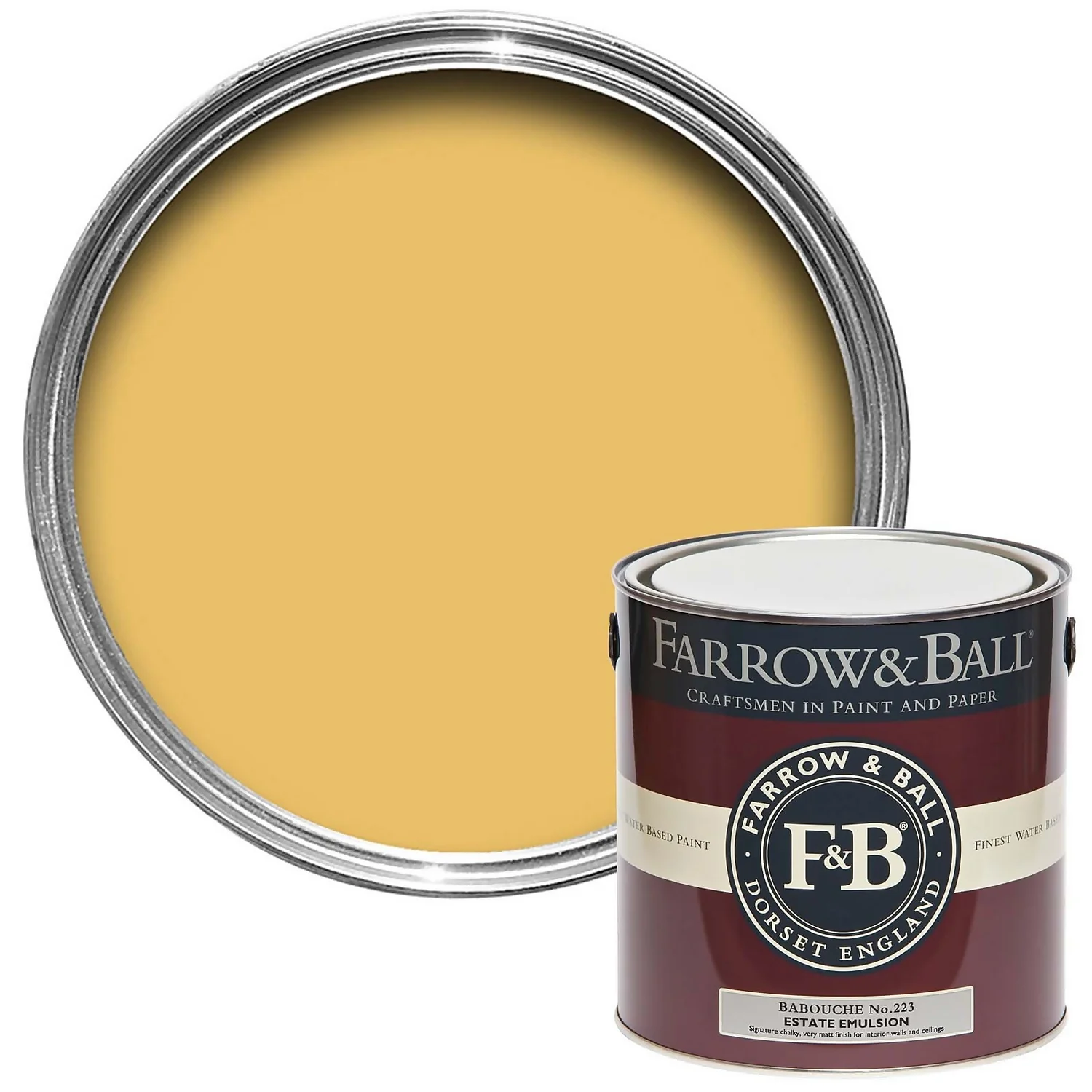 Farrow & Ball Estate Matt Emulsion Paint Babouche - 2.5L 3 Farrow & Ball Estate Matt Emulsion Paint Babouche - 2.5L