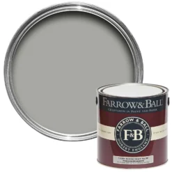 Farrow & Ball Modern Matt Emulsion Paint Lamp Room Gray - 2.5L