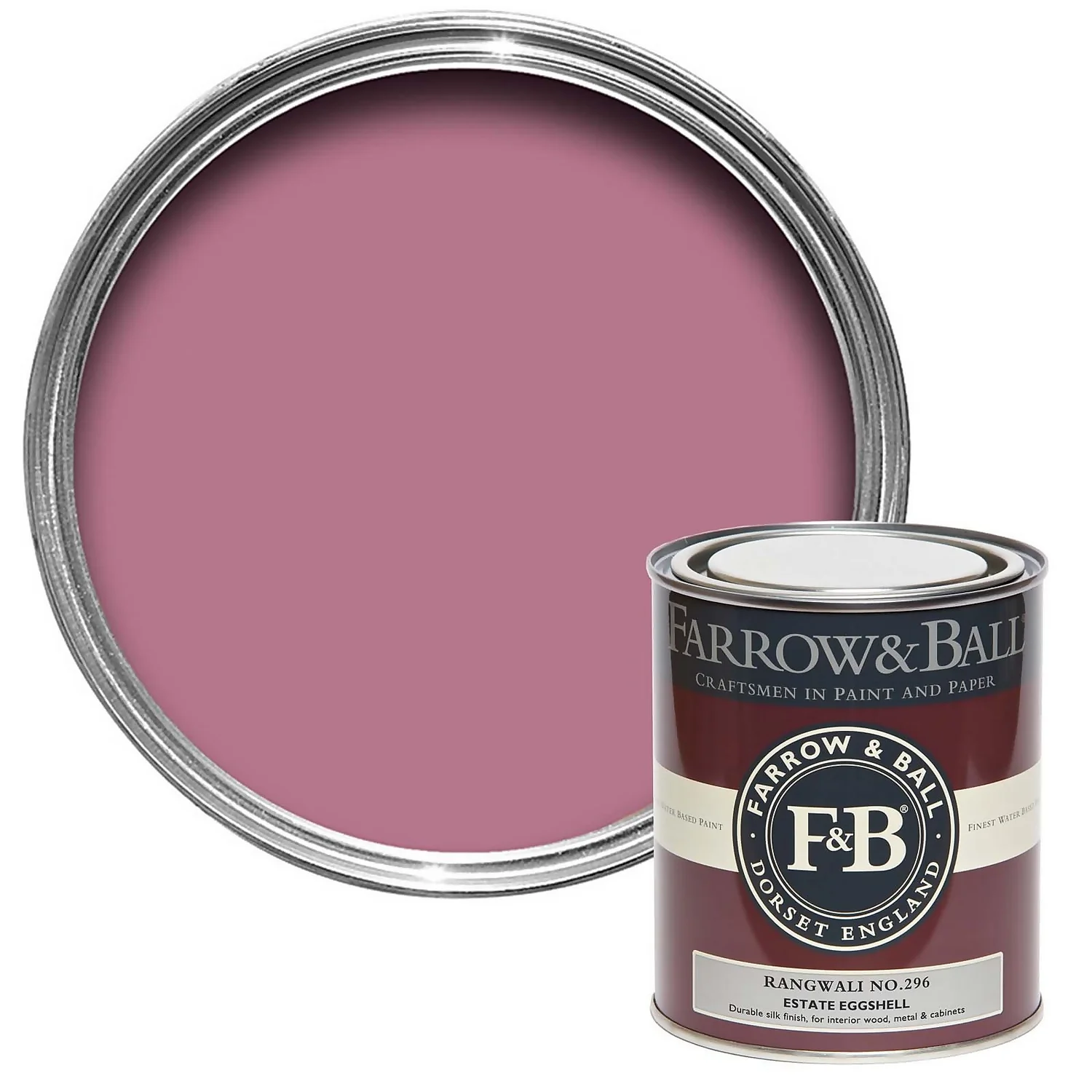 Farrow & Ball Estate Eggshell Paint Rangwali - 750ml 3 Farrow & Ball Estate Eggshell Paint Rangwali - 750ml