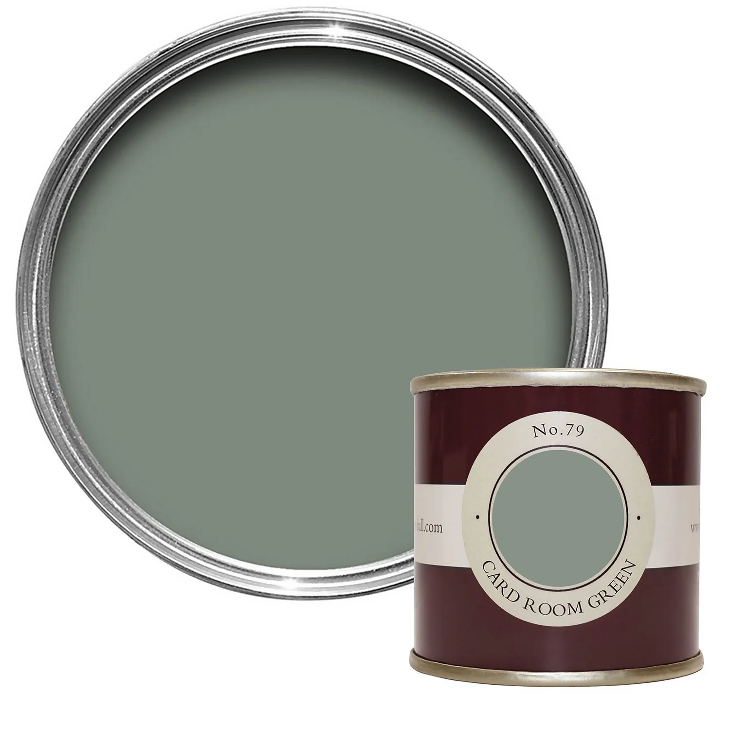 Farrow & Ball Estate Matt Emulsion Paint Card Room Green - Tester 100ml 3 Farrow & Ball Estate Matt Emulsion Paint Card Room Green - Tester 100ml