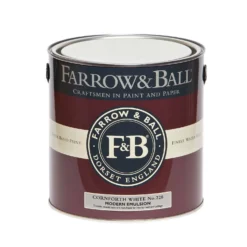 Farrow & Ball Modern Matt Emulsion Paint Cornforth White - 2.5L -Farrow & Ball 12835006 1064952917735980