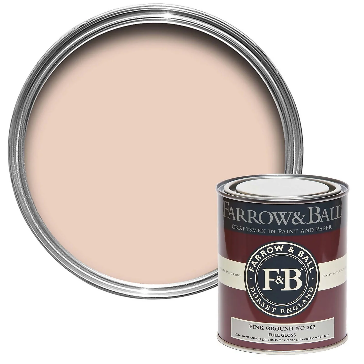 Farrow & Ball Full Gloss Pink Ground - 750ml 3 Farrow & Ball Full Gloss Pink Ground - 750ml