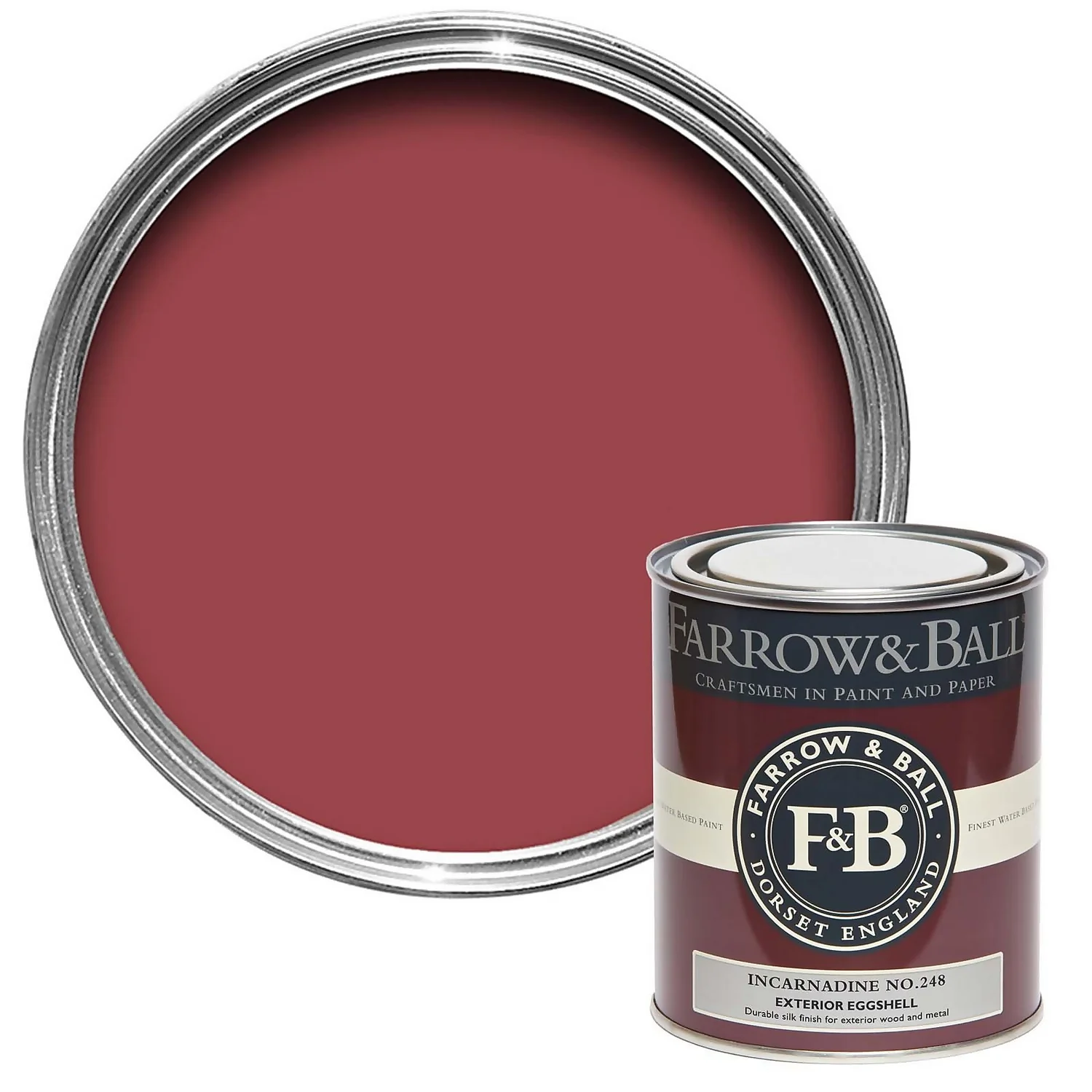 Farrow & Ball Exterior Eggshell Paint Incarnadine - 750ml 3 Farrow & Ball Exterior Eggshell Paint Incarnadine - 750ml