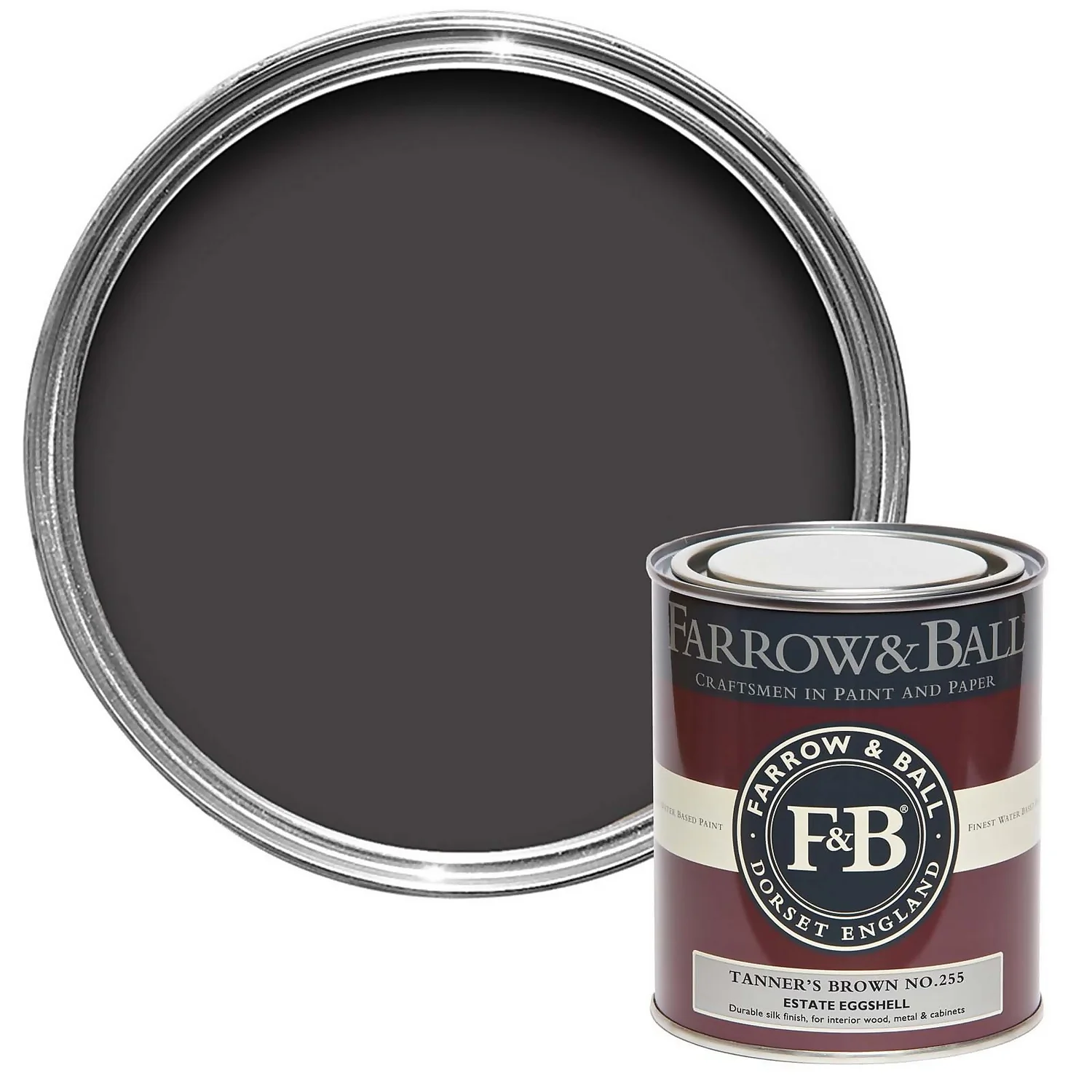 Farrow & Ball Estate Eggshell Tanner's Brown - 750ml 3 Farrow & Ball Estate Eggshell Tanner's Brown - 750ml