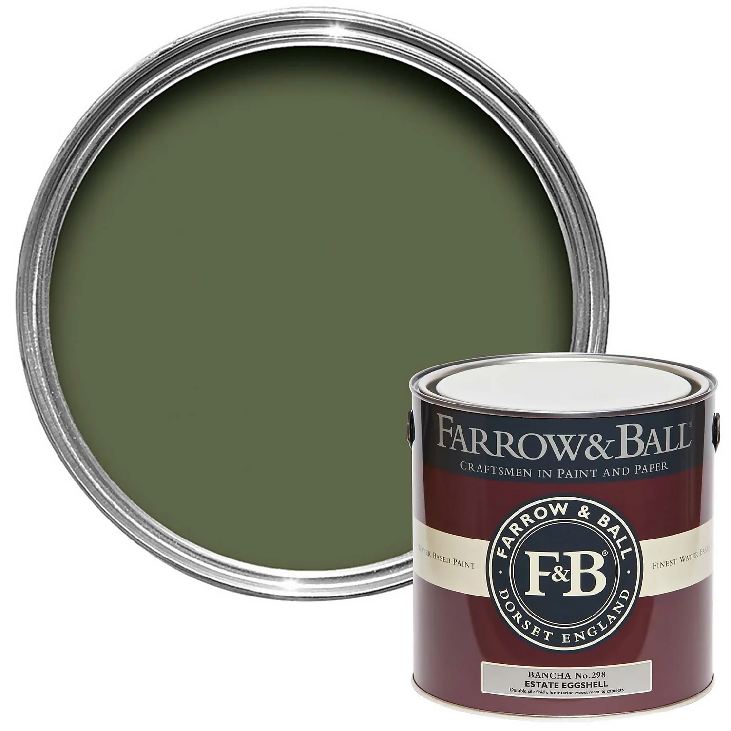 Farrow & Ball Estate Eggshell Paint Bancha - 2.5L 3 Farrow & Ball Estate Eggshell Paint Bancha - 2.5L