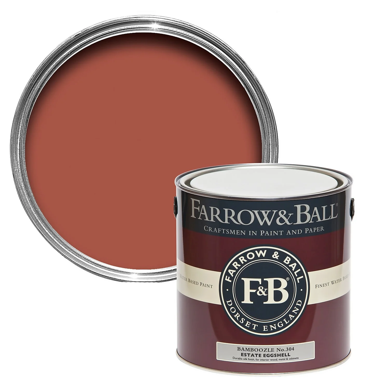 Farrow & Ball Estate Eggshell Paint No.304 Bamboozle - 2.5L 3 Farrow & Ball Estate Eggshell Paint No.304 Bamboozle - 2.5L