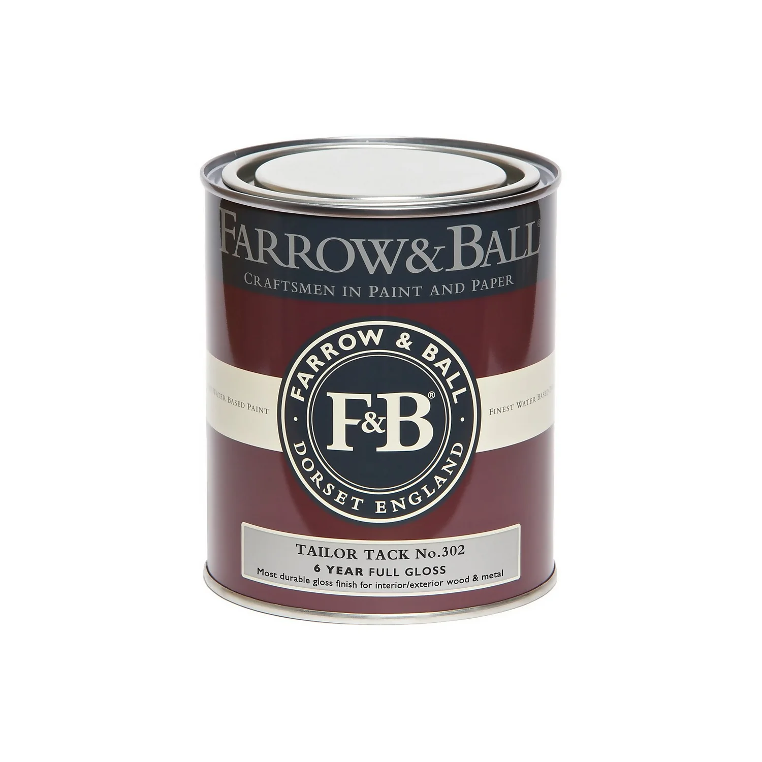 Farrow & Ball Full Gloss Paint No.302 Tailor Tack - 750ml 5 Farrow & Ball Full Gloss Paint No.302 Tailor Tack - 750ml - Image 3