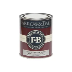 Farrow & Ball Exterior Eggshell Paint No.303 Templeton Pink - 750ml -Farrow & Ball 13911911 8034992601732986