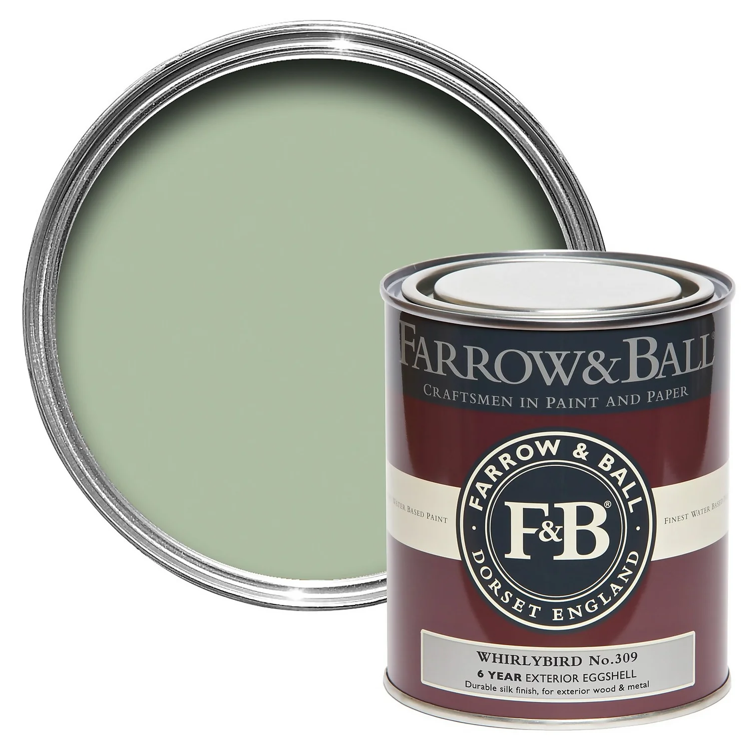 Farrow & Ball Exterior Eggshell Paint No.309 Whirlybird - 750ml 3 Farrow & Ball Exterior Eggshell Paint No.309 Whirlybird - 750ml