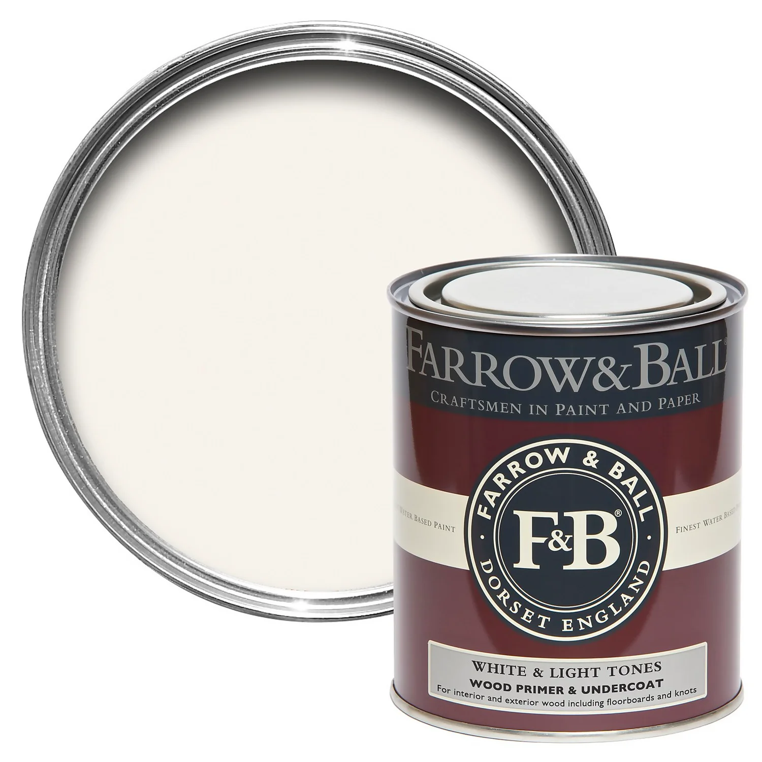 Farrow & Ball Wood Primer & Undercoat White & Light Tones - 750ml 3 Farrow & Ball Wood Primer & Undercoat White & Light Tones - 750ml